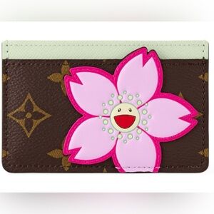Louis Vuitton x Takashi Murakami Cherry Blossom Card Holder! 🌸